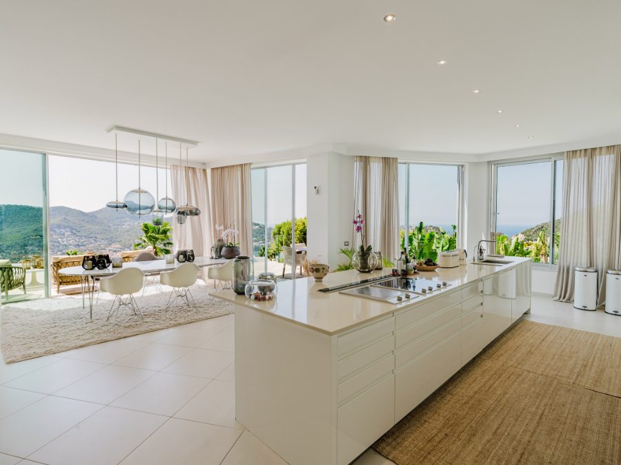 Die offene Küche von Casa Sunshine